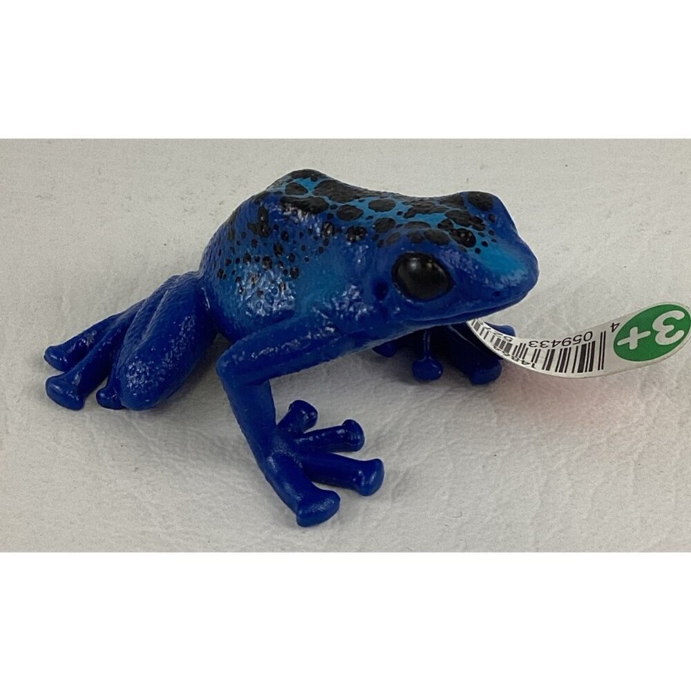 Schleich Blue Poison Dart Frog Rainforest Animal Wild Life Replica Amphibian New